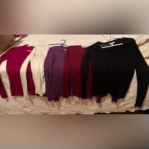 Lot of 5 New York & Company Button Cardigan Sweaters